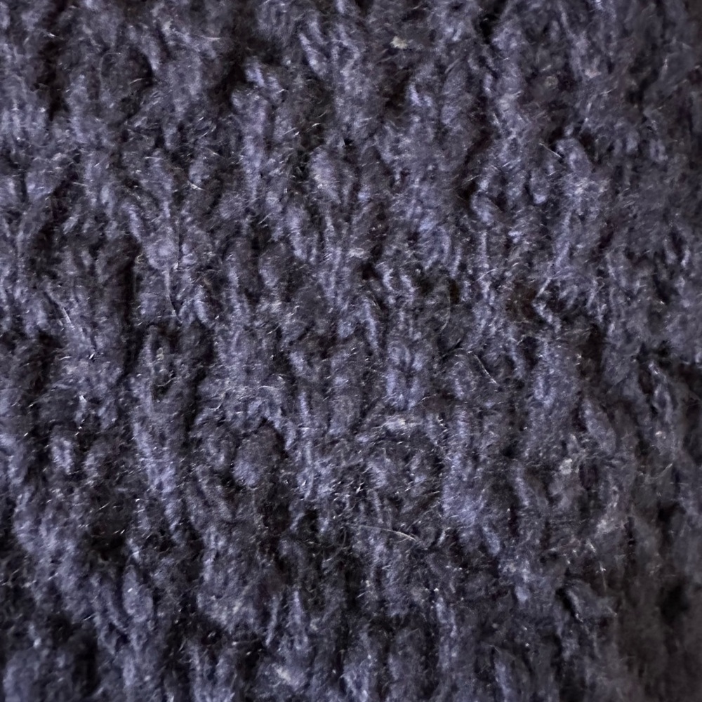 The Elder Statesman Deep Blue Cable Knit Cashmere Sweater - Size Small - Picture 5 of 9